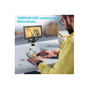 1000x Dijital 1080p 4.3 İnç LCD Ekranlı USB HD Mikroskop