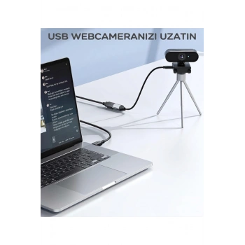 15 Metre USB 2.0 Sinyal Güçlendirici Çipli Profesyonel Uzatma Kablosu