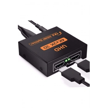 4K Ultra HD 3D 2 Port HDMI Splitter Çoğaltıcı (1 Giriş 2 Çıkış)