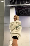 Andersson Sırt Baskı Kapşonlu Unisex Sweatshirt Bej