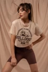 Bej Bulldogs Crop Tshirt