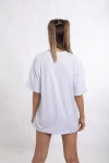 Beyaz Goal Baskılı Unisex Tshirt