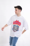 Beyaz Live Now Oversize Unisex Tshirt