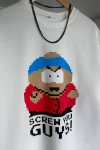 Beyaz South Park Unisex Tshirt