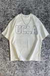 Beyaz UCLA Bruins Baskılı Unisex Tshirt