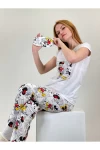 Çok Renkli Minnie Mouse Takım Pijama