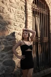 Göğüs Biyeli Mini Elbise Siyah