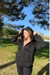 Unisex Hırkalı Üç İplik Oversize Unisex Eşofman Takımı Siyah