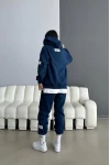 Limited Edition Armalı Üç İplik Unisex Eşofman Takımı Mavi