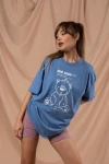 Mavi Sad Bear Unisex Oversize Tshirt