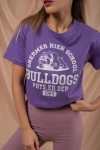 Mor Bulldogs Crop Tshirt