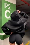 Perfect Outfit Unisex Oversize Sweatshirt Siyah