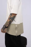 Petrol Yeşili Yanı Fermuar Etek Man Tshirt