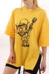 Sarı Guitar Comic Unisex Tshirt