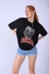 Siyah Chicago 91 Unisex Tshirt