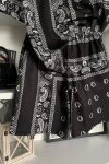 Siyah Etnik Desen Unisex Eşofman Takımı