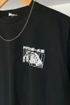 Siyah Fusion Baskılı Unisex Tshirt