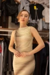 Tül Batik Zr Model Elbise - Krem