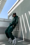 Yeşil Üç İplik Salaş GP Unisex Eşofman Takımı