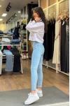 Yüksek Bel Skinny Jean - Açık Mavi