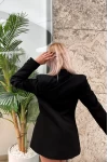 Zr Model Altı Düğme Blazer Ceket Siyah