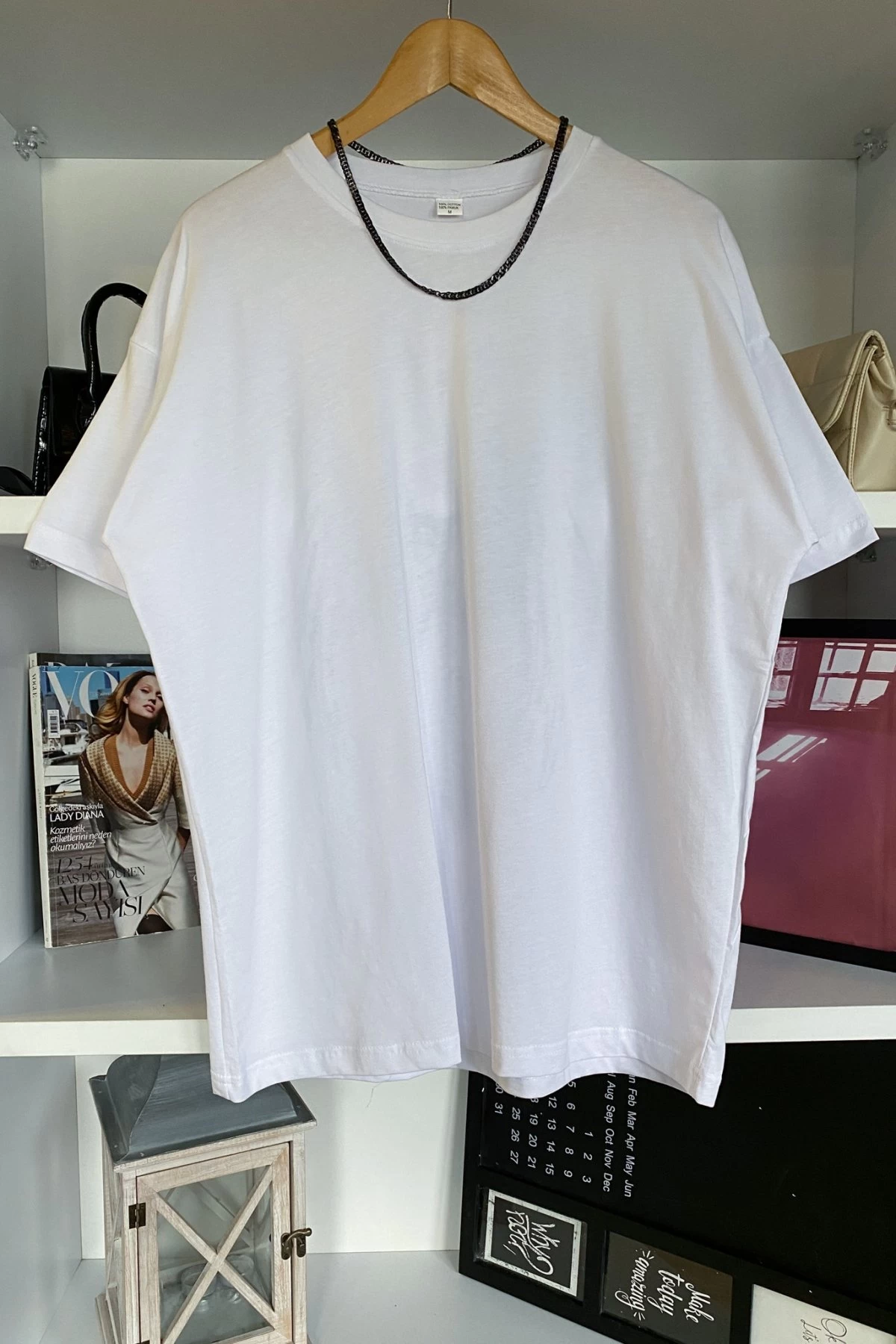 Beyaz Angelwings Baskılı Unisex Tshiirt