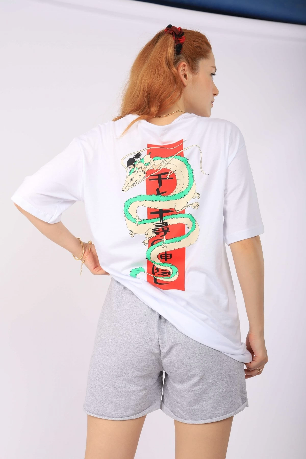 Beyaz Dragon Rider Girl Unisex Tshirt