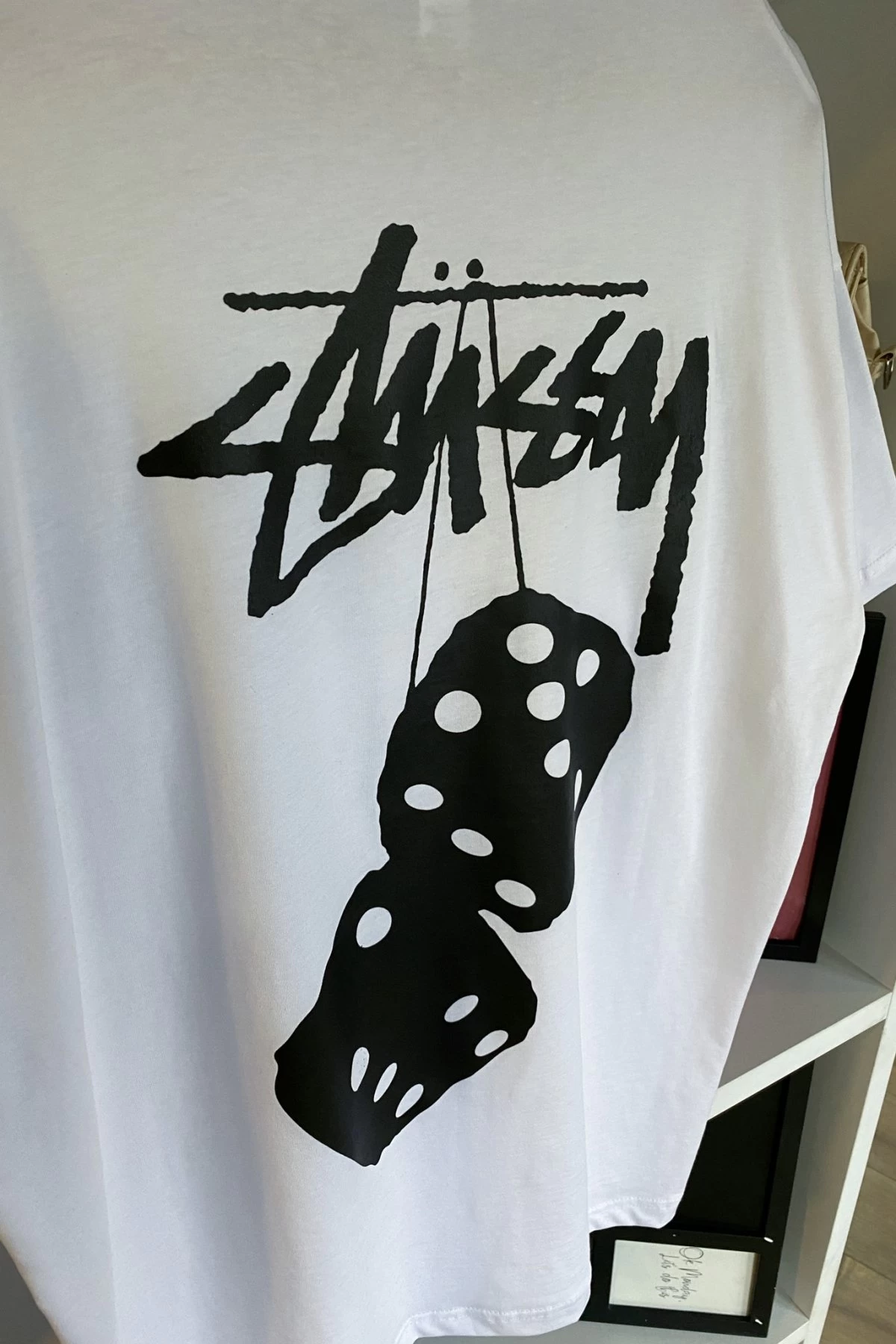 Beyaz Zar Baskılı Unisex Tshirt