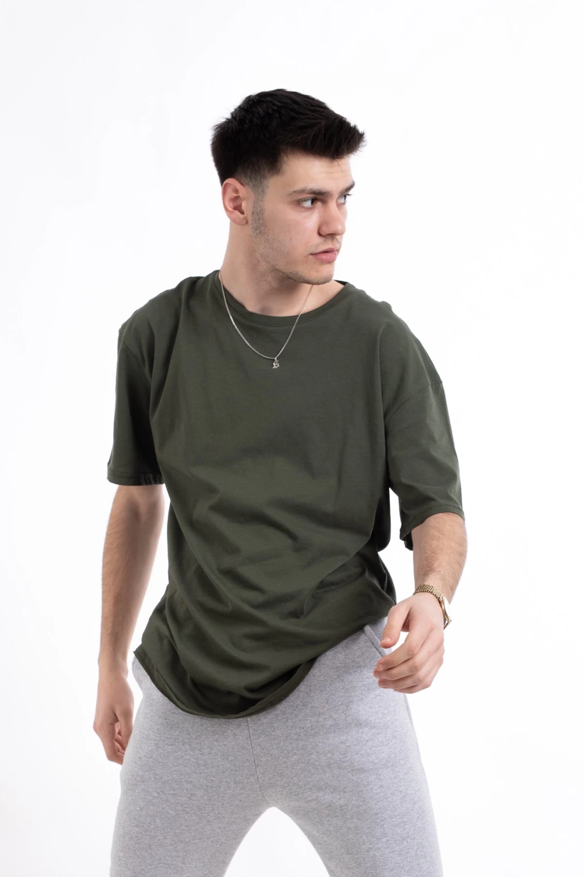 Haki Basic Unisex Oversize Tshirt