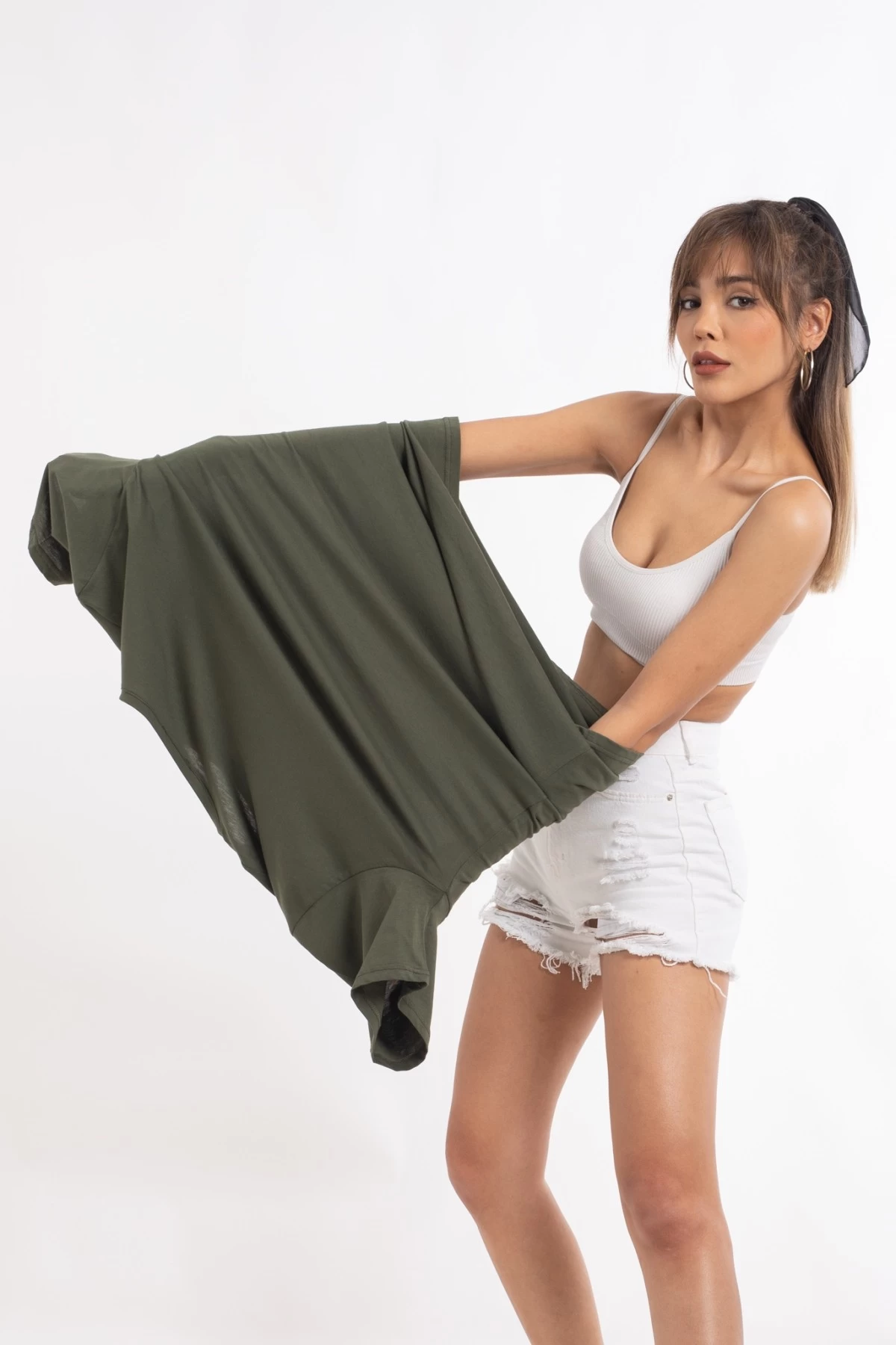 Haki Basic Unisex Oversize Tshirt