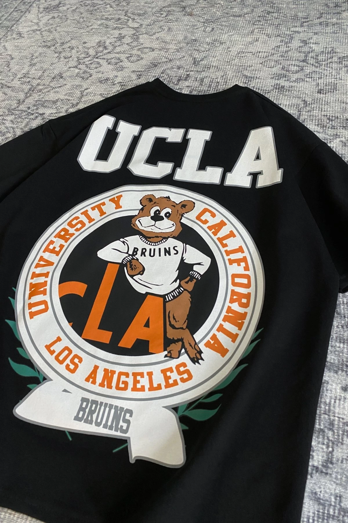 Siyah UCLA Bruins Unisex Baskılı Tshirt