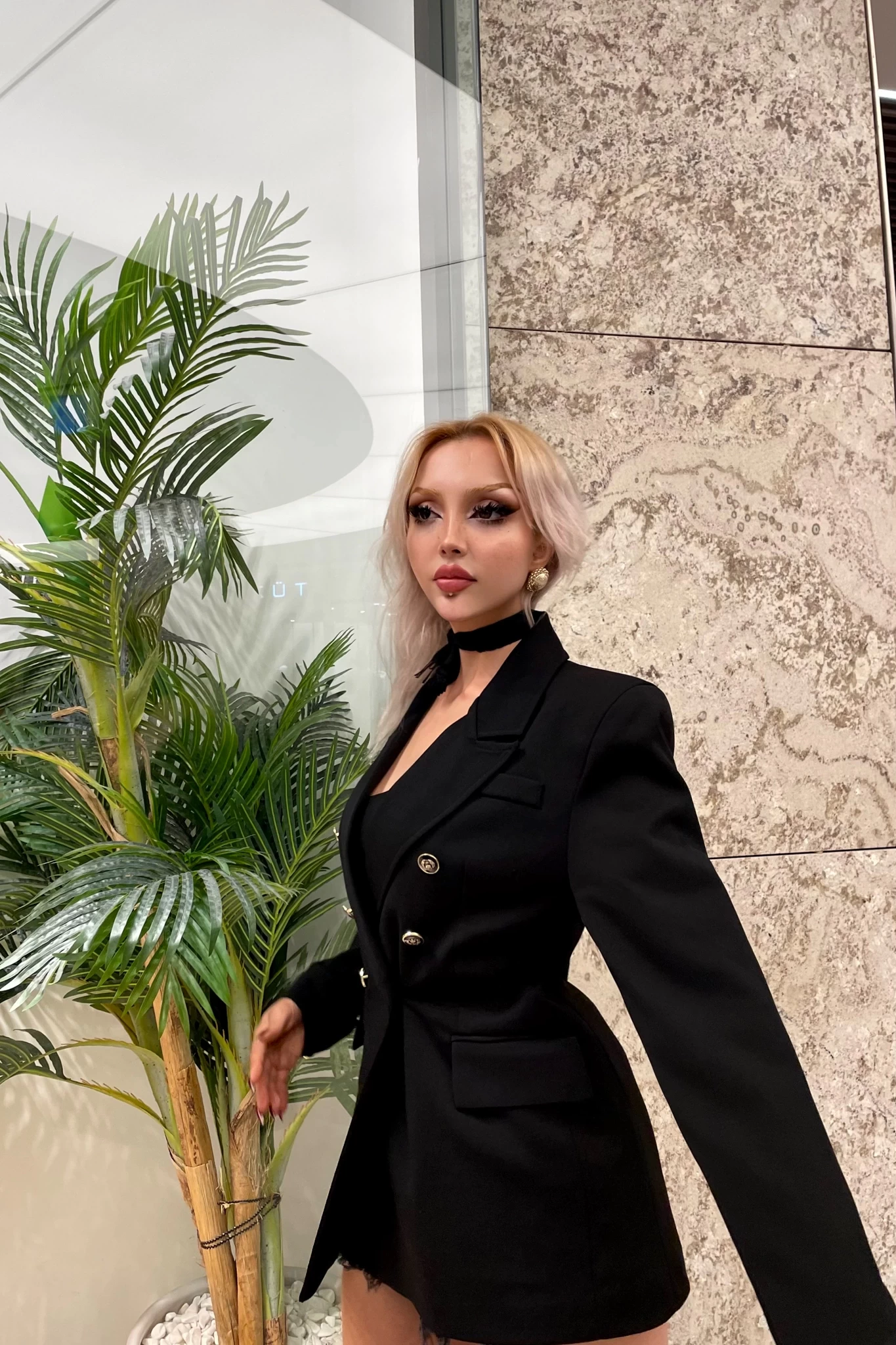 Zr Model Altı Düğme Blazer Ceket Siyah