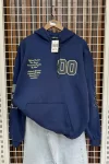 00 Oversize Sweatshirt - Lacivert