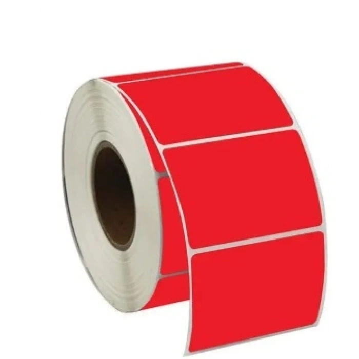 40X48 TERMAL ETİKET KIRMIZI 1000Lİ SARIM