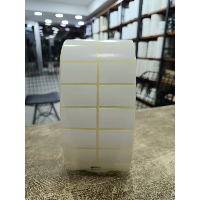 50mm X 30mm Kuşe YY2 Yapışkanlı Etiket (5000Ad/rulo)