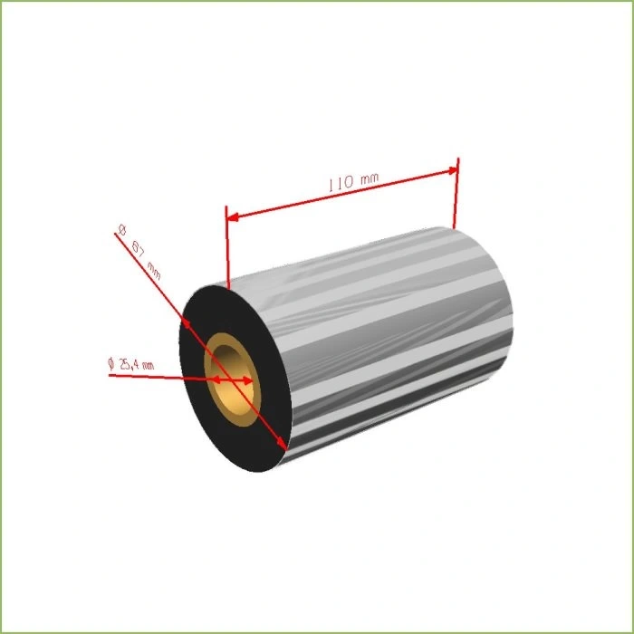 110MM X 300M WAX RİBON OUT