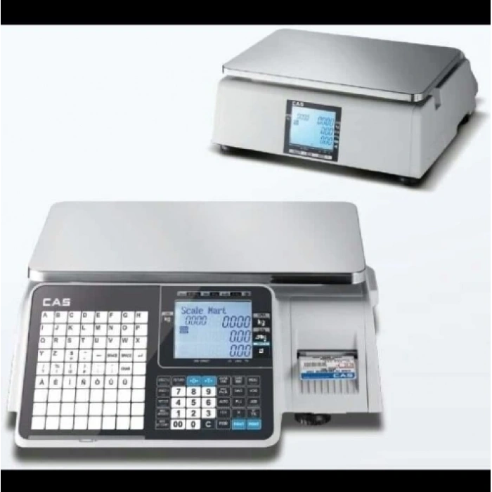 TERAZİ CAS CL 3000B BARKODLU 30KG BOYUNSUZ