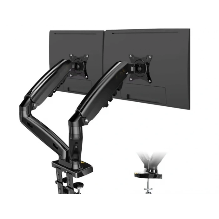 JETVIEW Q32 17/32 2 Lİ ÇİFT KOL AMORTİSÖRLÜ VESA MONİTÖR STANDI  AYAK
