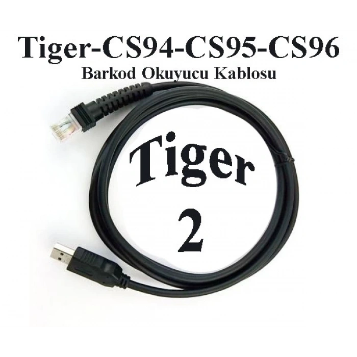 KABLO-TİGER CS94-CS95-CS96 BARKOD OKUYUCU KABLOSU