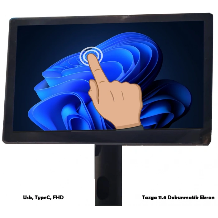 MNT-11.6” FHD TAZGA  HDMI DOKUNMATIK MÜŞTERİ EKRANI EA-1160