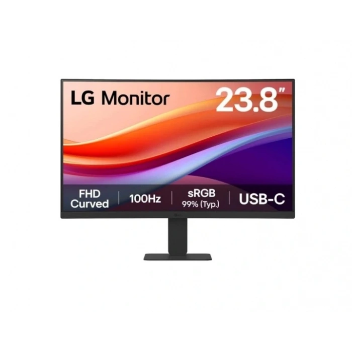 MNT_LED 23.8 LG 24U421A-B VA 5MS 100HZ USB-C HDMI FHD 1920X1080 CURVED VESA