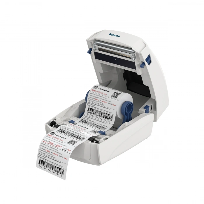 GAİNSCHA BY248D (GS2408D) WHİTE USB/LAN BARKOD YAZICI