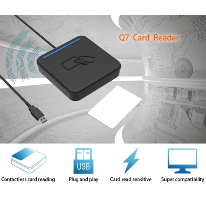 Q7 MİFARE TEMASSIZ AKILLI KART OKUYUCU/KODLAYICI