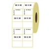 50mm X 30mm Kuşe YY2 Yapışkanlı Etiket (5000Ad/rulo)