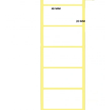 80X20MM TEKLİ 1000Lİ TERMAL ETİKET