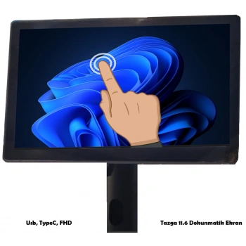 MNT-11.6” FHD TAZGA  HDMI DOKUNMATIK MÜŞTERİ EKRANI EA-1160