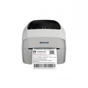 GAİNSCHA BY248D (GS2408D) WHİTE USB/LAN BARKOD YAZICI