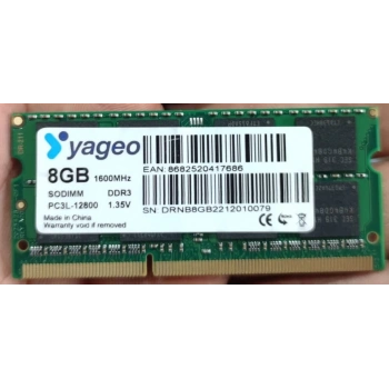 RAM_NB-YAGEO 8GB DDR3 1600MHZ NOTEBOOK RAM 1.35V