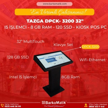 TAZGA KSK- 3200  32- I5 İŞLEMCİ - 8 GB RAM - 120 SSD - KIOSK POS PC