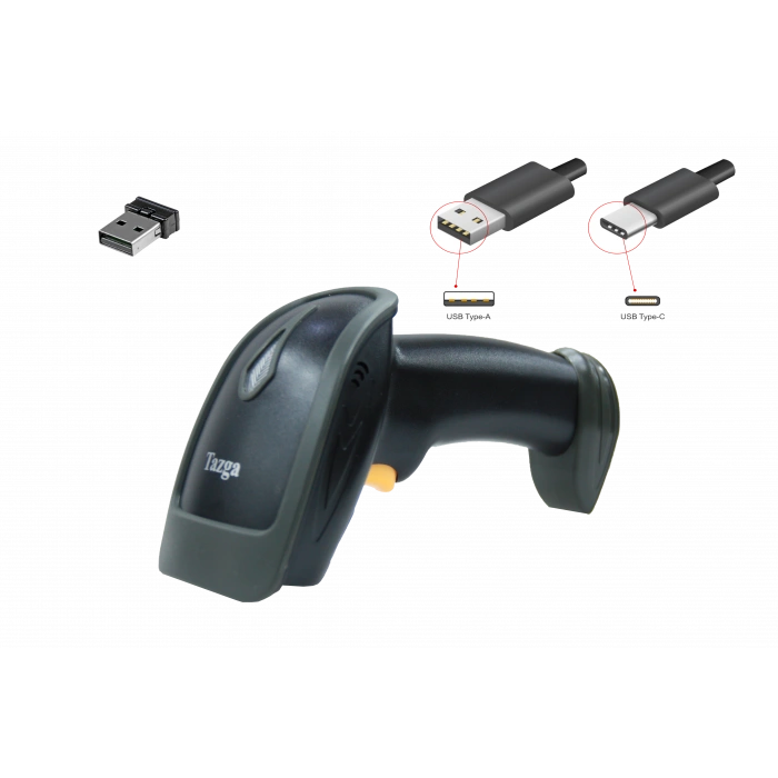 TAZGA TSC 850 USB KABLOSUZ 1D BARKOD OKUYUCU